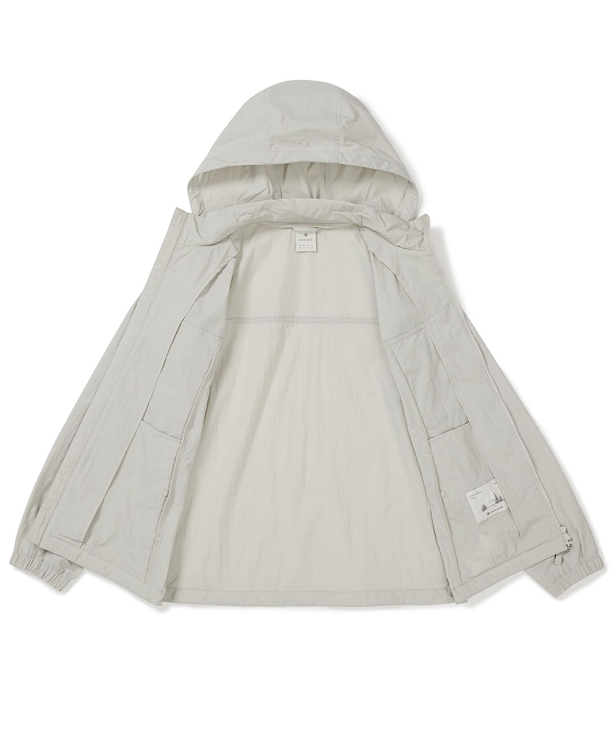 스노우피크 어패럴(SNOWPEAK APPAREL) 루트 후드 탈부착 바람막이 (S25MMRWB62) Light Beige
