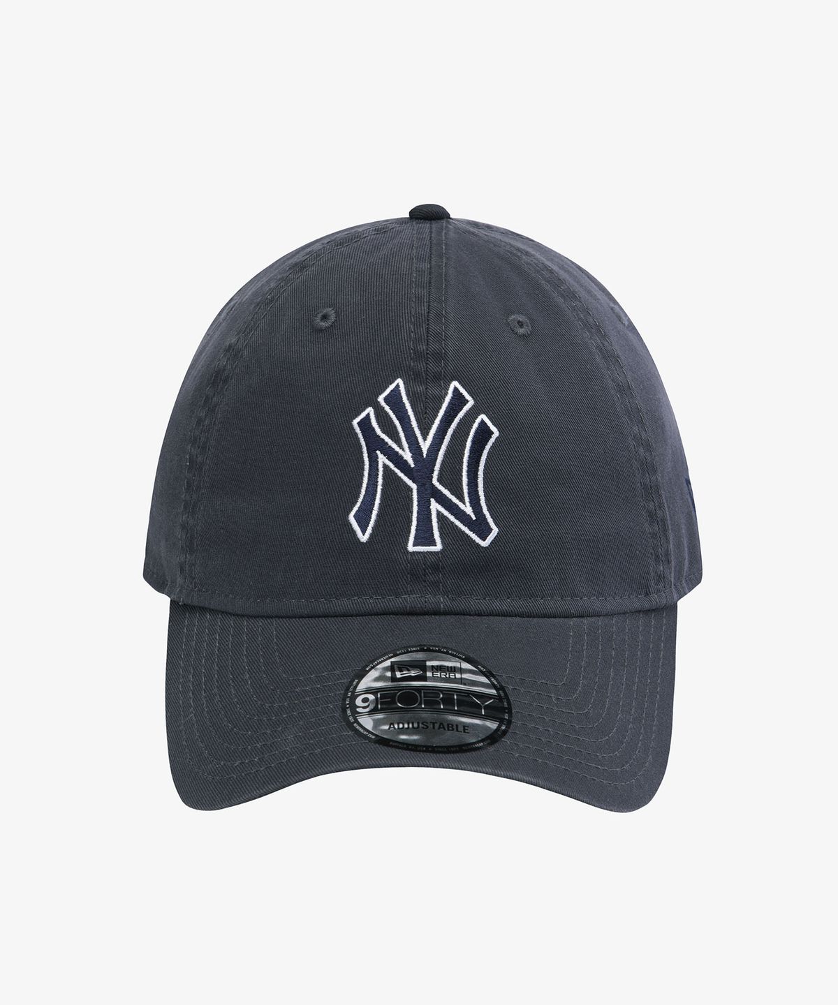 뉴에라(NEW ERA) MLB 뉴욕 양키스 베이직 아웃라인 언스트럭쳐 볼캡 다크 그라파이트