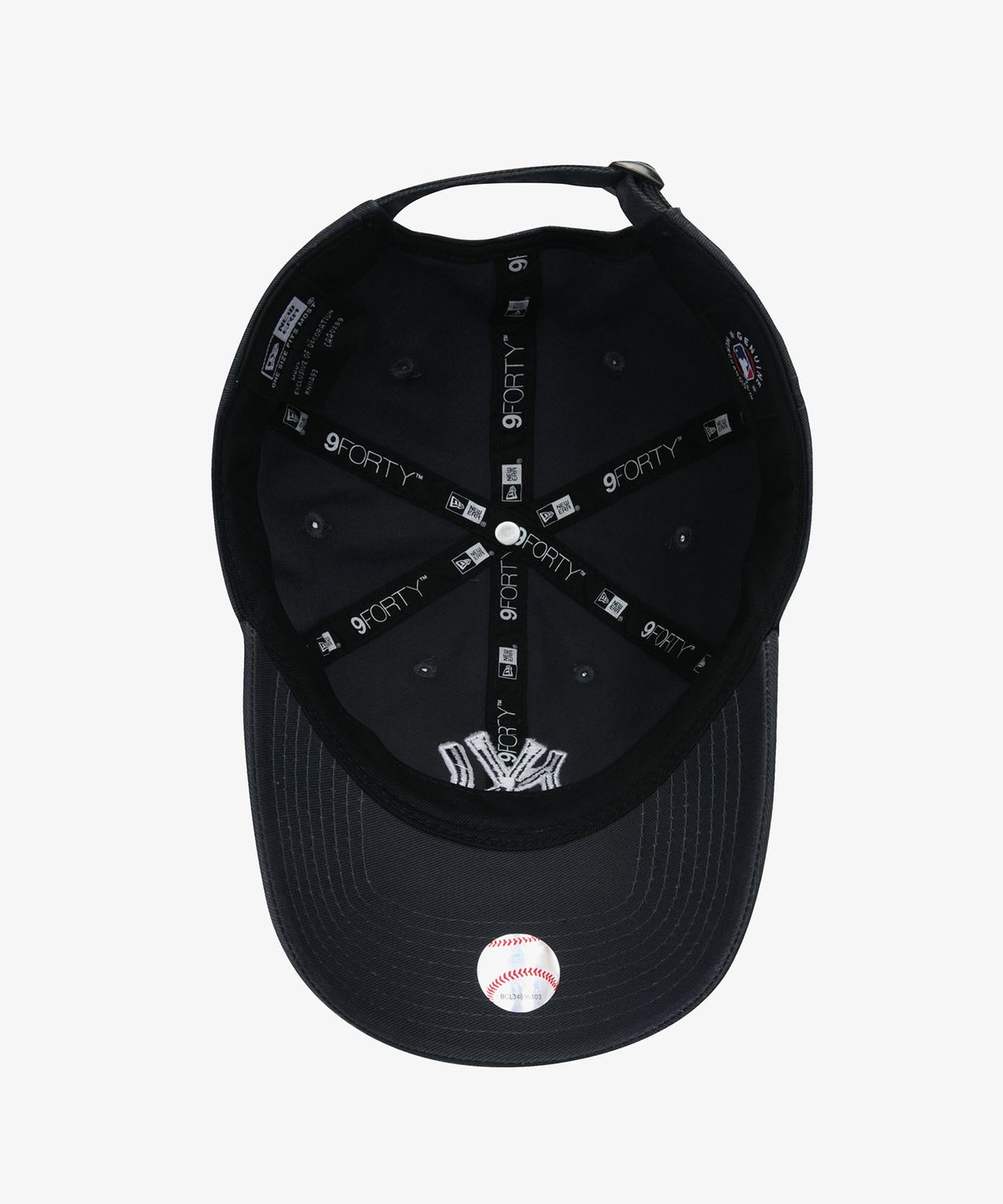 뉴에라(NEW ERA) MLB 뉴욕 양키스 베이직 아웃라인 언스트럭쳐 볼캡 다크 그라파이트
