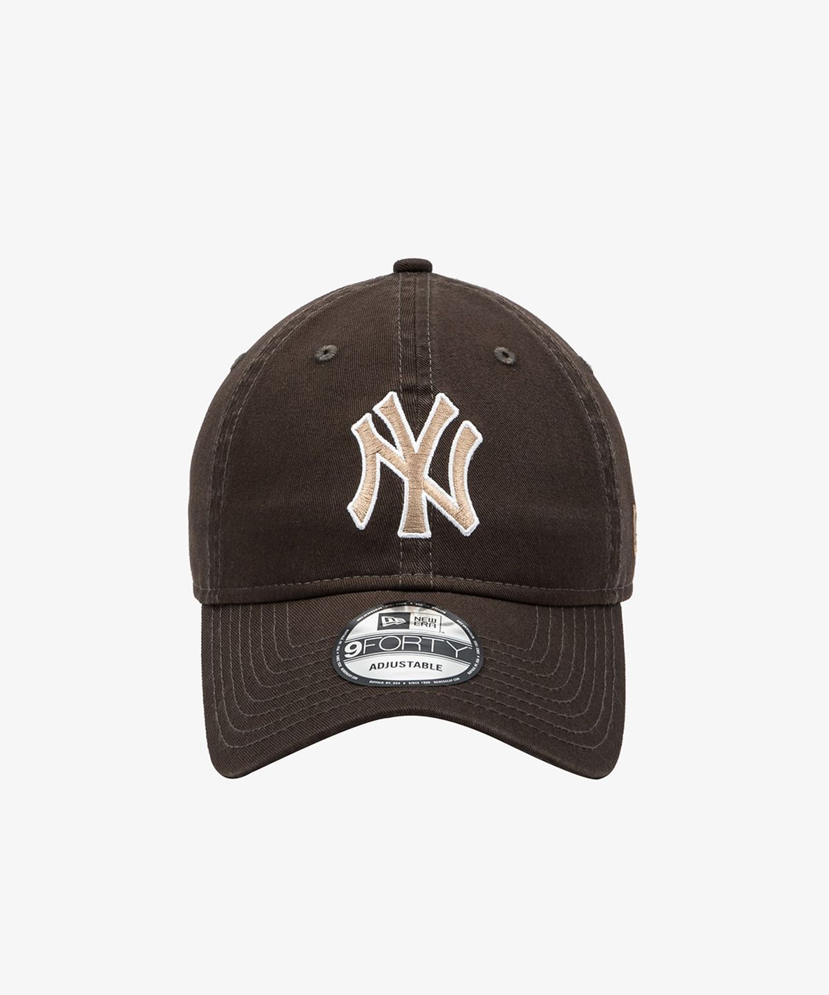 뉴에라(NEW ERA) MLB 뉴욕 양키스 베이직 아웃라인 언스트럭쳐 볼캡 초콜렛
