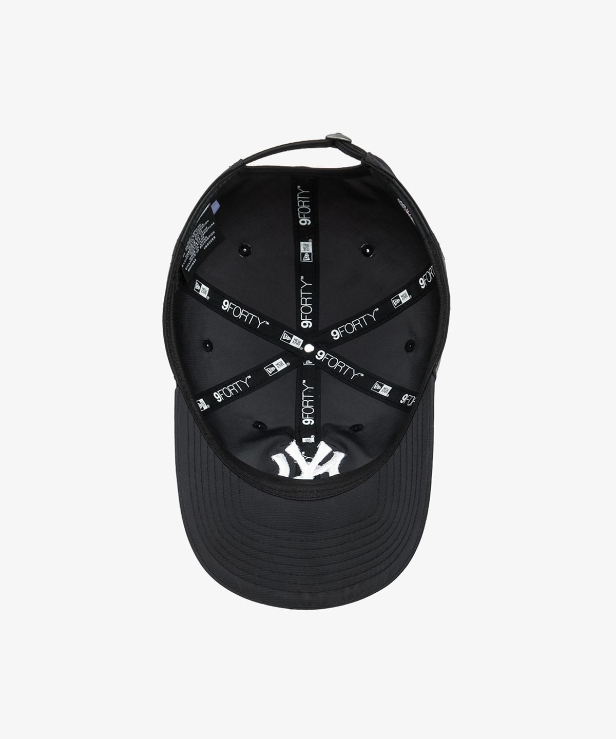 뉴에라(NEW ERA) MLB 뉴욕 양키스 나일론 메탈 언스트럭쳐 볼캡 블랙