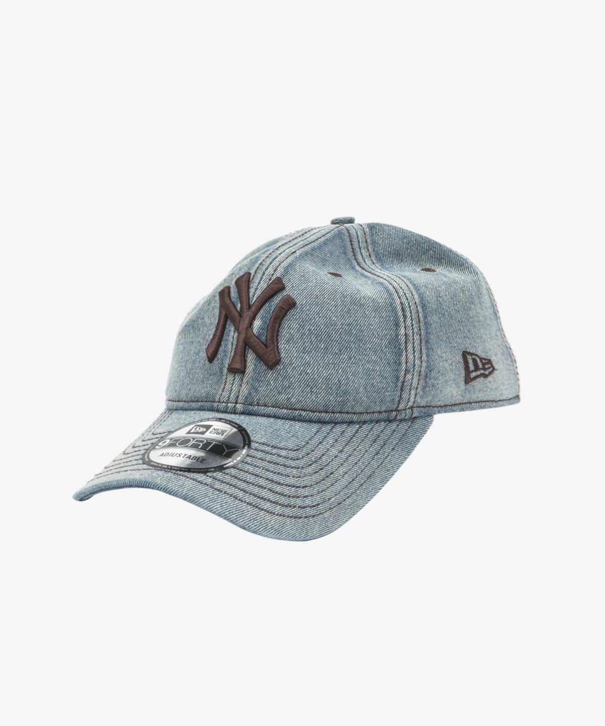 뉴에라(NEW ERA) MLB 뉴욕 양키스 데님 시리즈 언스트럭쳐 볼캡 라이트 블루