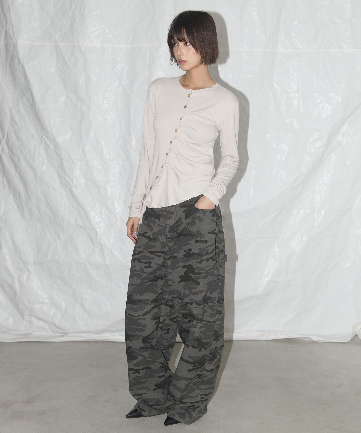 MUSINSA公式 | FANCY CLUB CAFENDER LETTERING DENIM PANTS