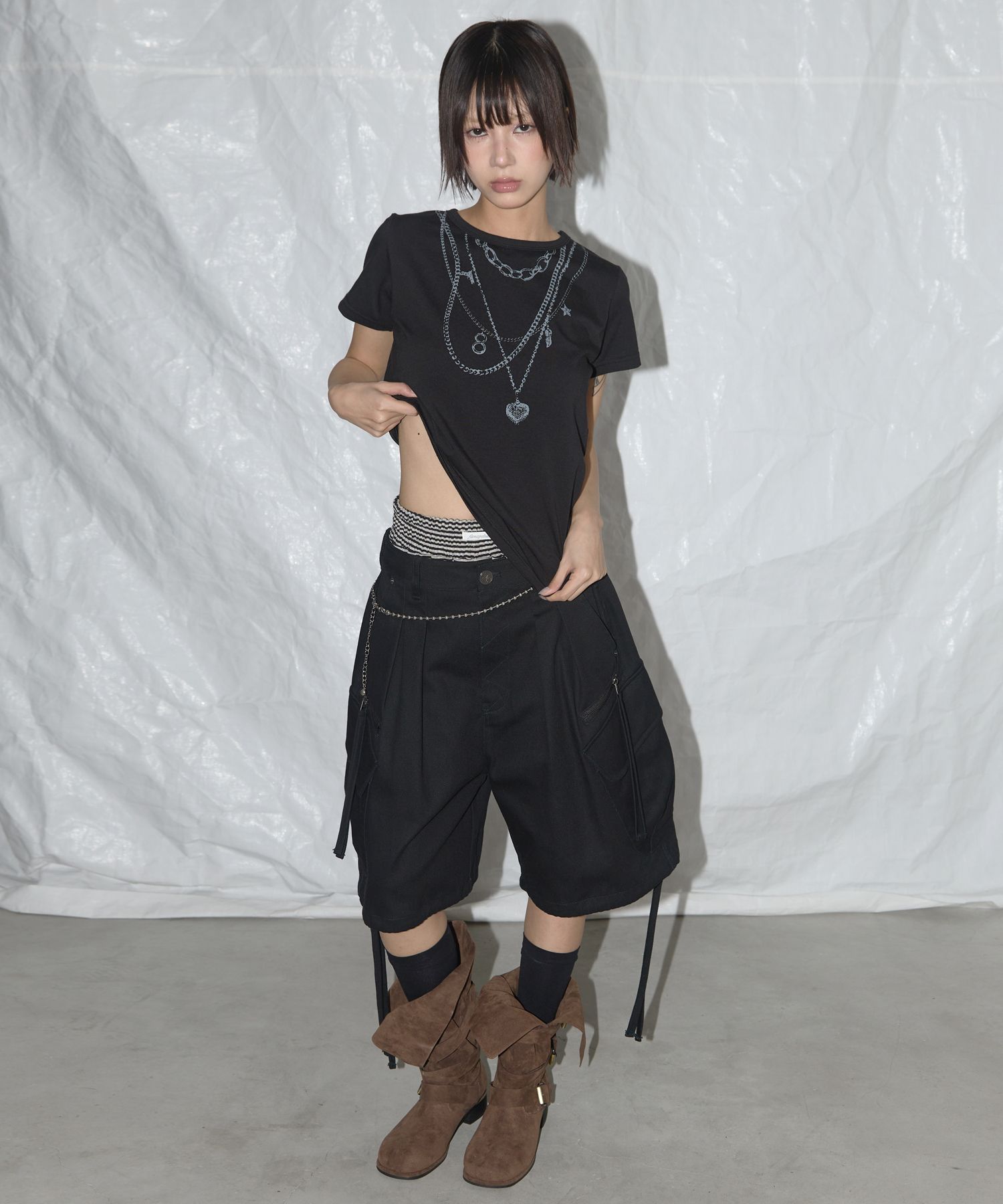 FANCY CLUB/ファンシークラブ CARGO LETTERING BERMUDA PANTS
