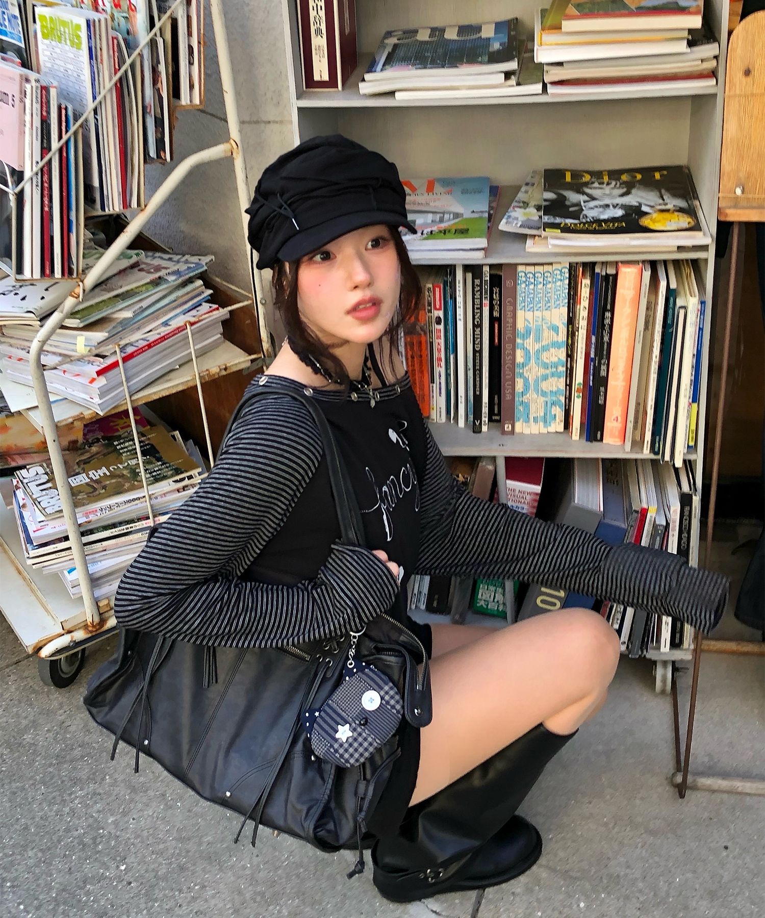 バッグ FANCY CLUB BELTED WASHING LEATHER BAG MUSINSA | FANCY CLUB Belted Washing Leather Bag (BLACK) F25QE990