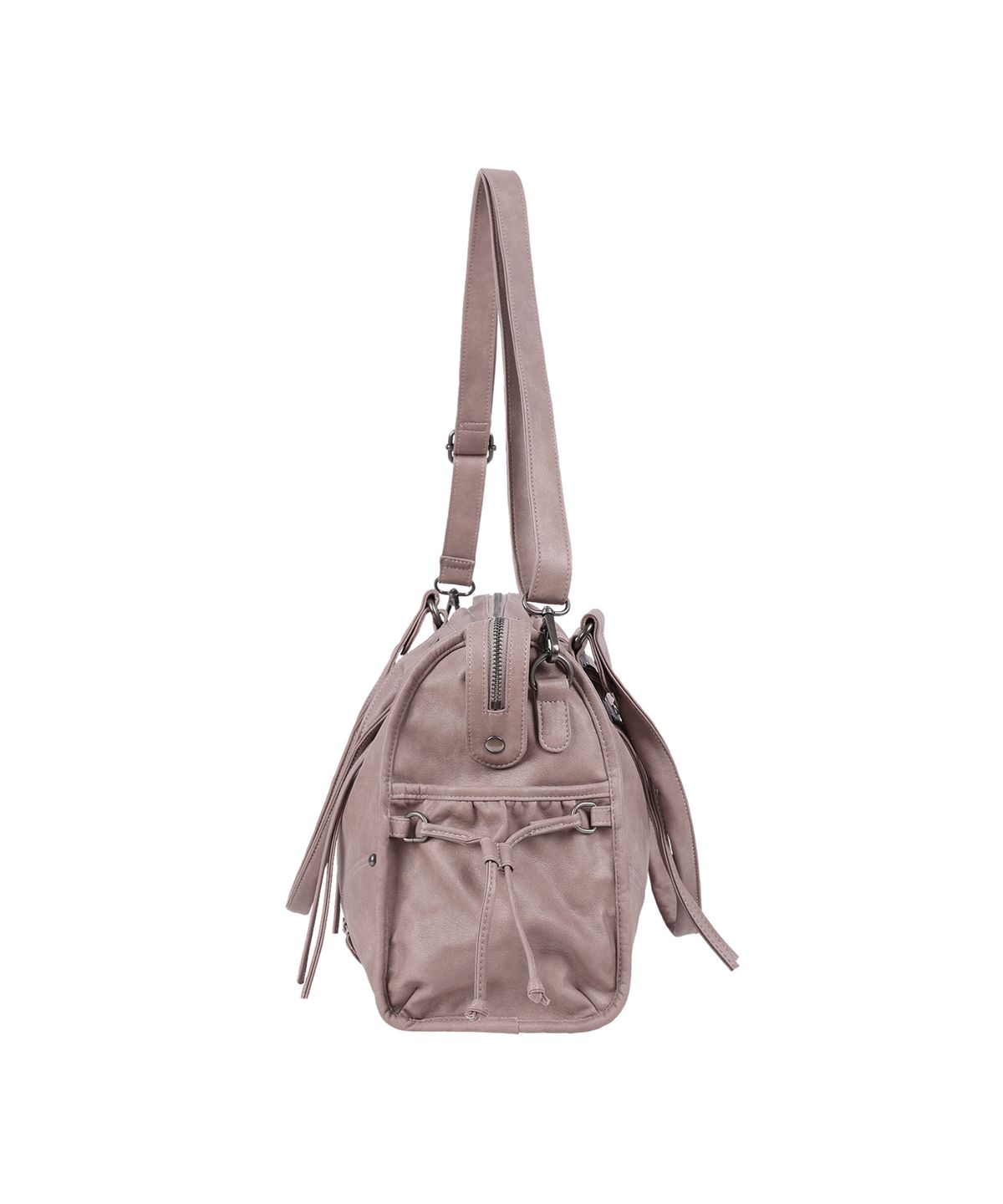 팬시클럽(FANCY CLUB) 벨티드 워싱 레더백 (BABY PINK) F25QE990