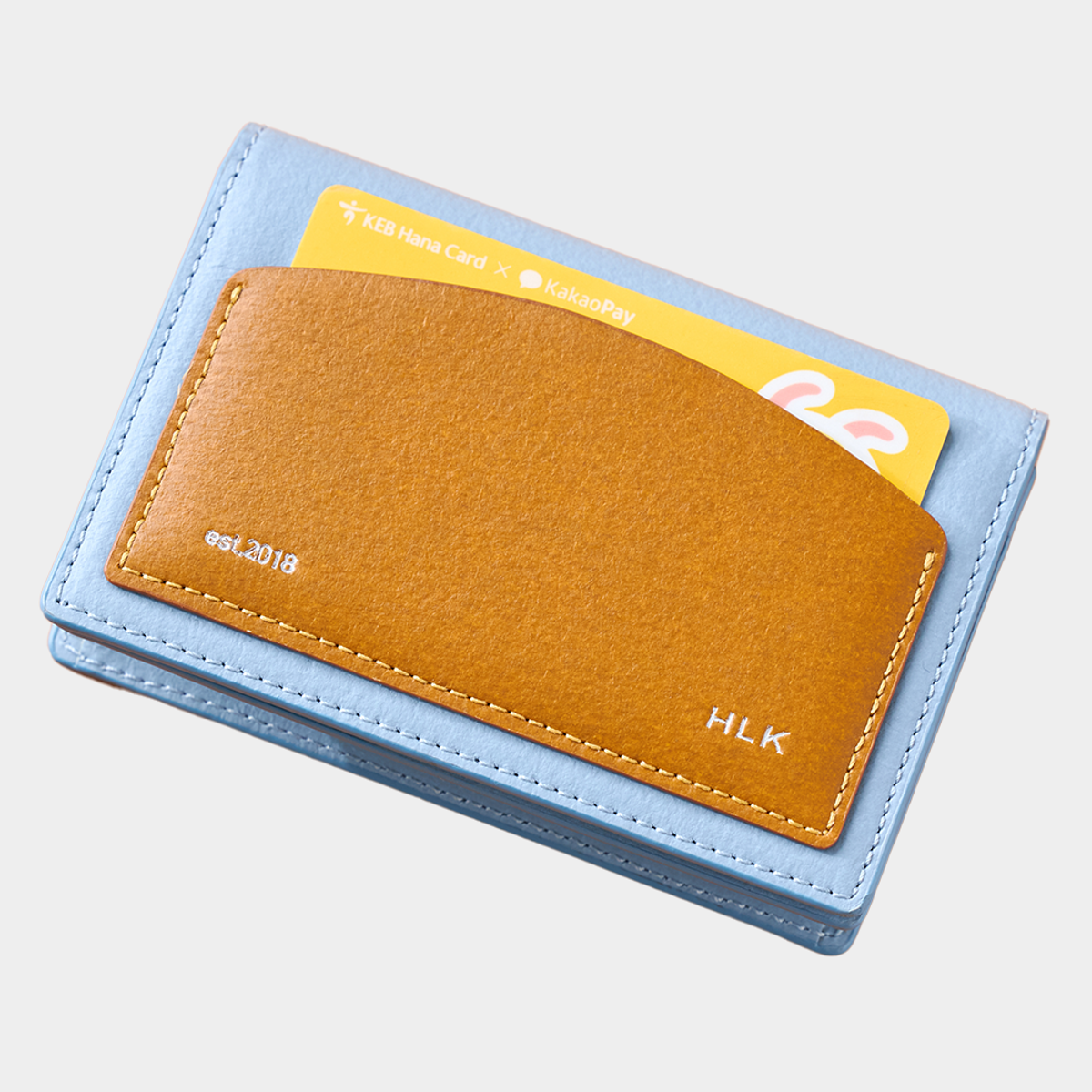 할리케이(HARLIEK) 반달 카드지갑 / Bandal Card Wallet [Blue Camel]