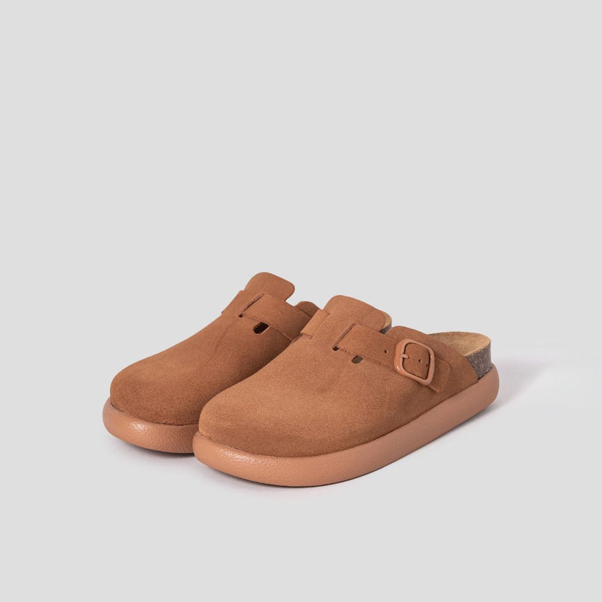 숄(SCHOLL) (WOMEN) 코르크 크로그 청키솔 샌들  브릭 (HH54K2C72C)