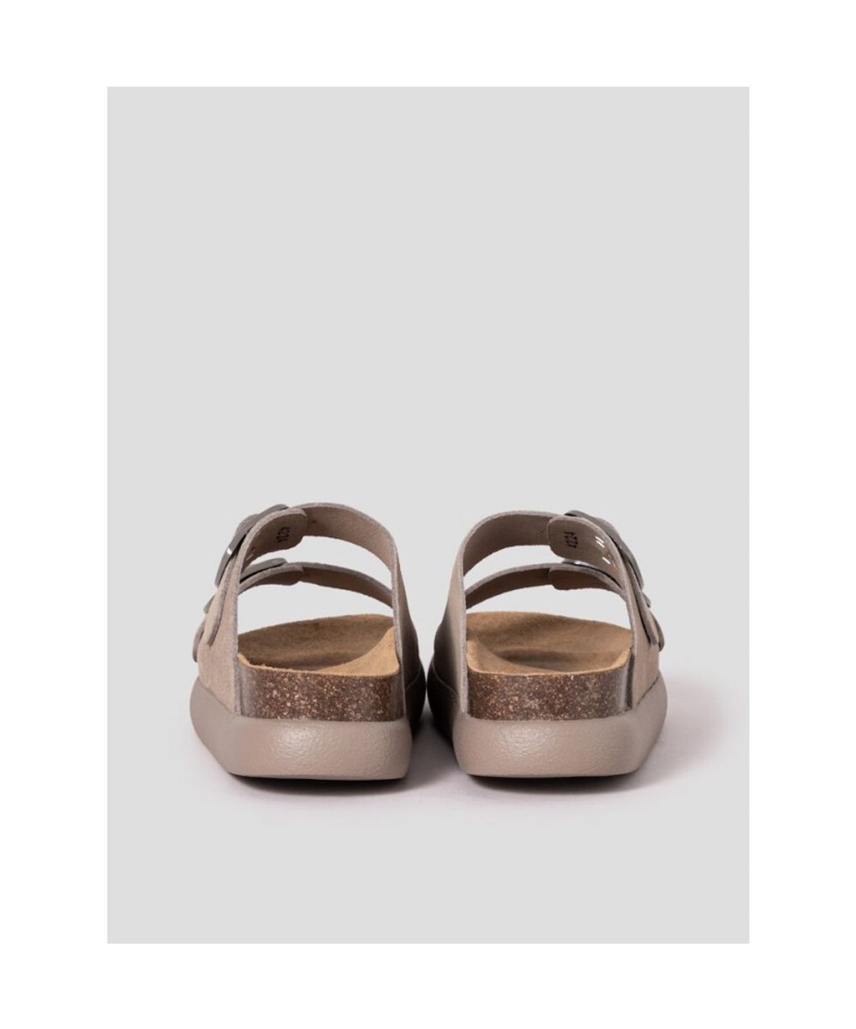 숄(SCHOLL) (WOMEN) 코르크 투스트랩 청키솔 샌들  옐로이시 브라운 (HH54K2C12B)