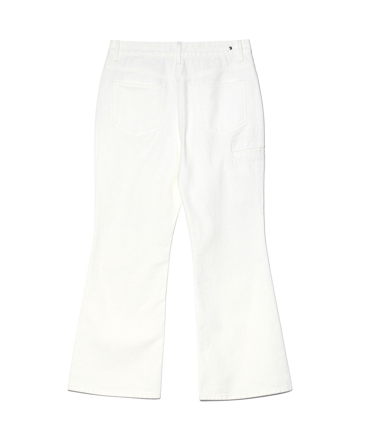 이에이(IEY) D16 FLARE DENIM Off White