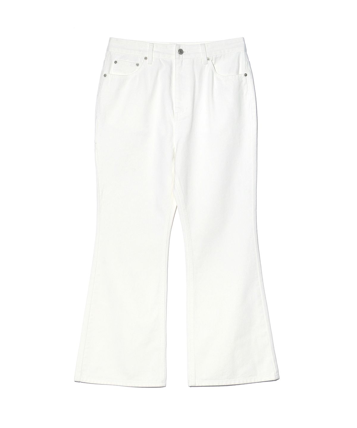 이에이(IEY) D16 FLARE DENIM Off White