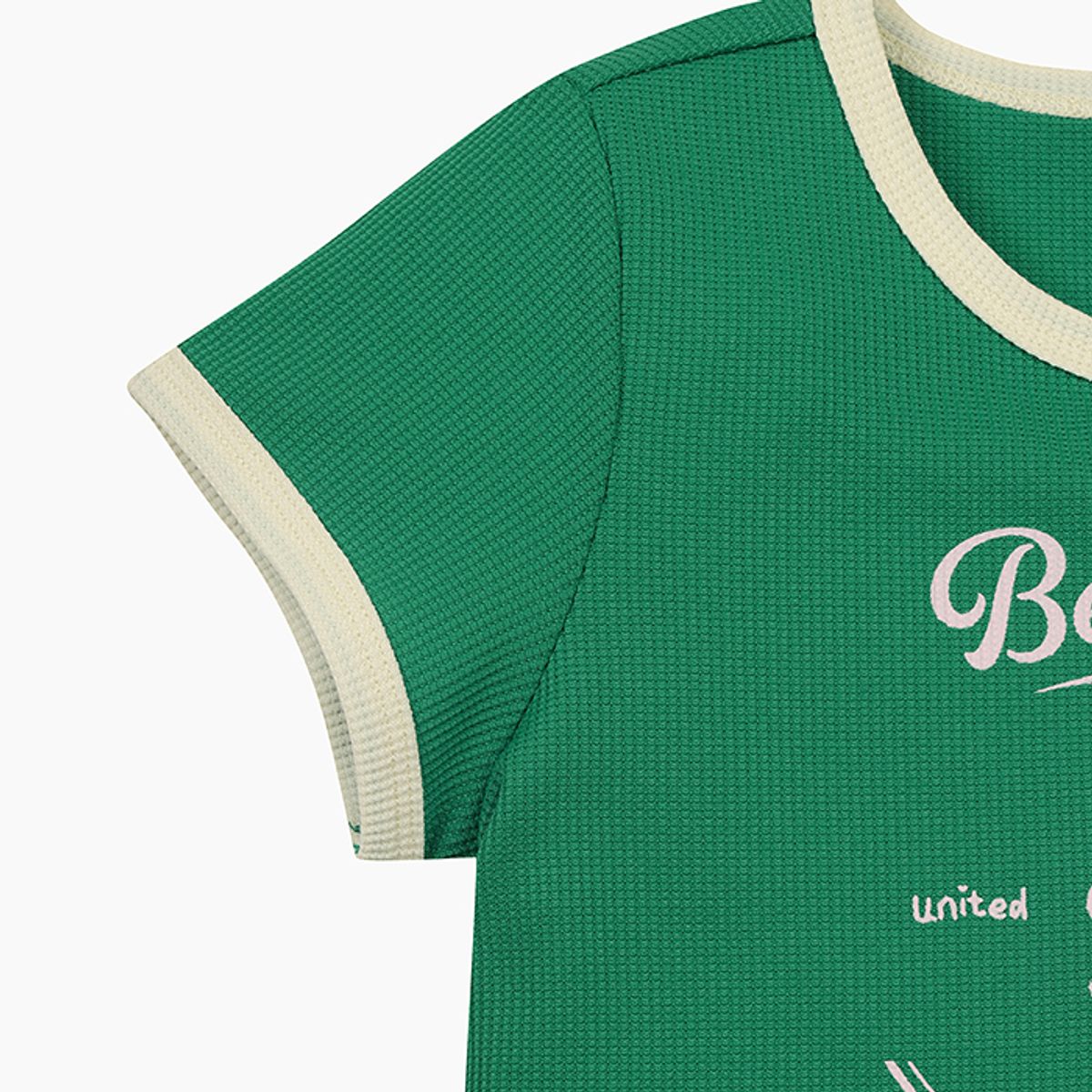 베네통키즈(BENETTONKIDS) 와플 플레어 원피스_QAOP20531GN