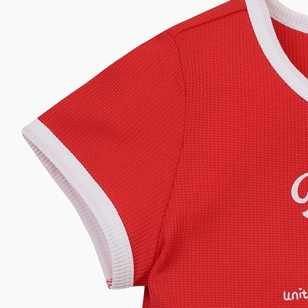 베네통키즈(BENETTONKIDS) 와플 플레어 원피스_QAOP20531RD