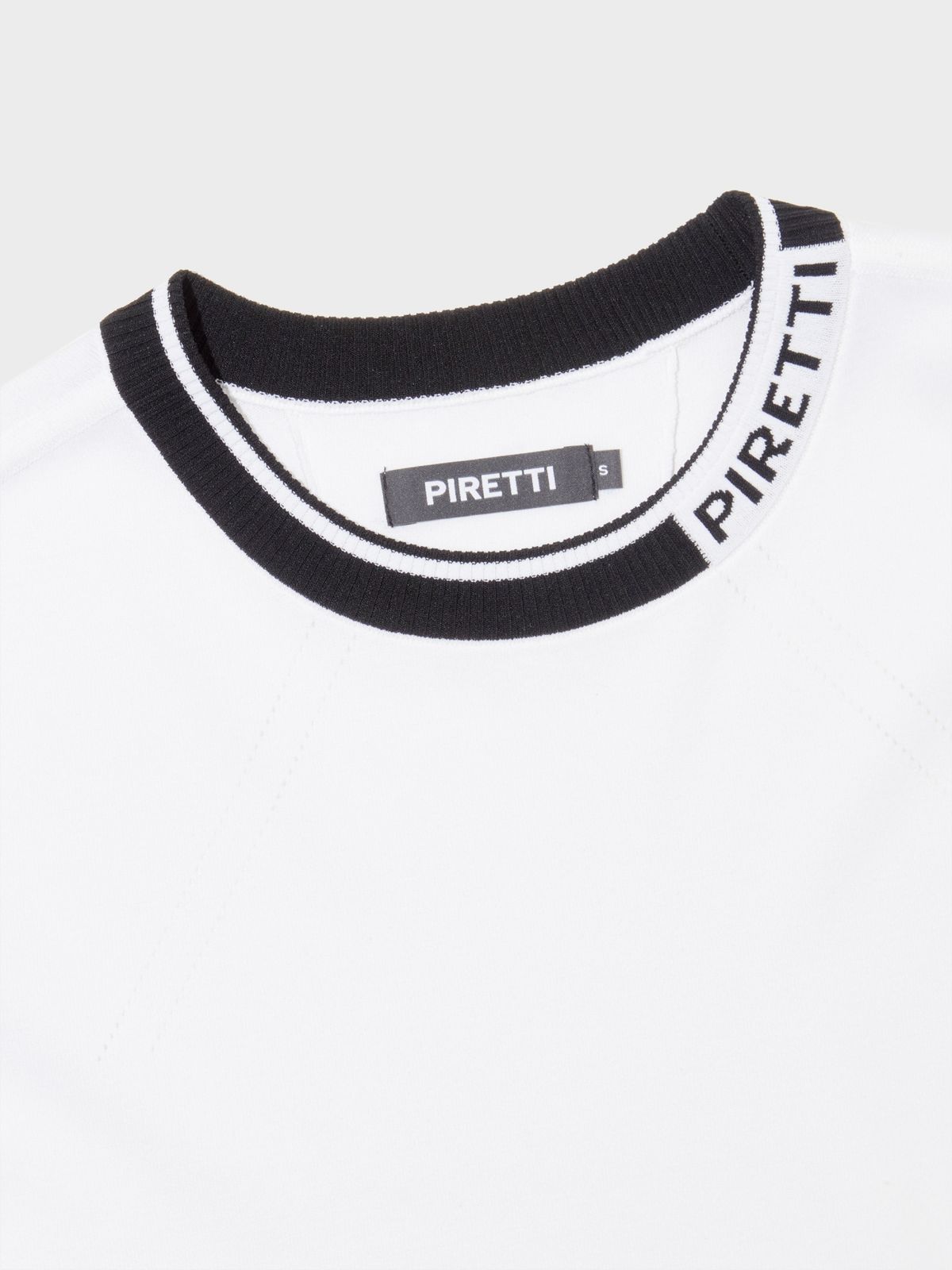 피레티(PIRETTI) 사보나 라운드 니트 풀오버 W_White