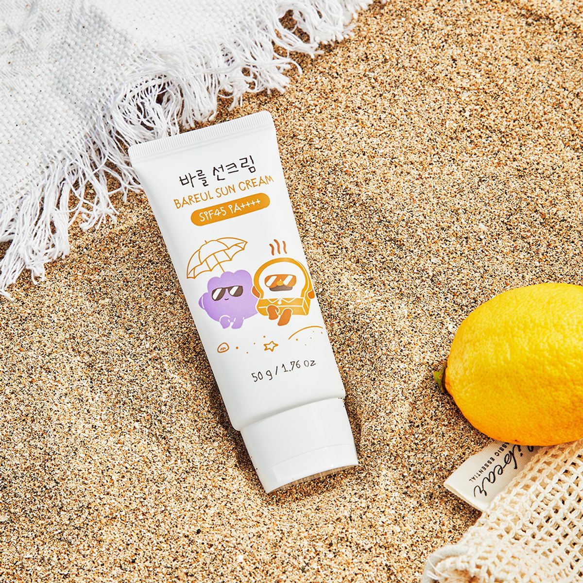 바를(BAREUL) 아기 선크림 무기자차 SPF45 PA++++ 50ml
