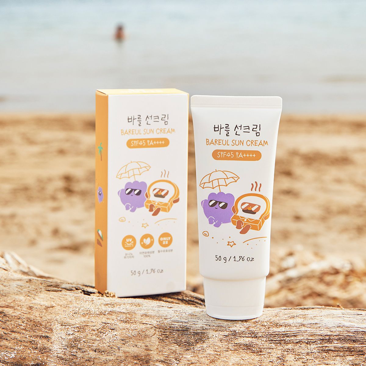 바를(BAREUL) 아기 선크림 무기자차 SPF45 PA++++ 50ml