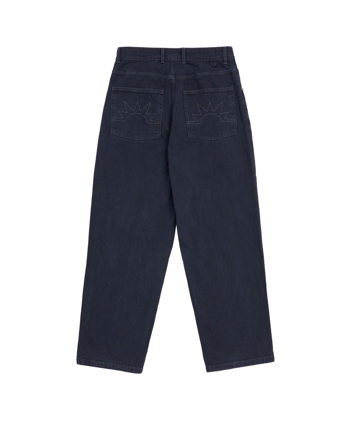헬로 선라이즈(HELLO SUNRISE) Washed Two Button Denim Pants_Navy