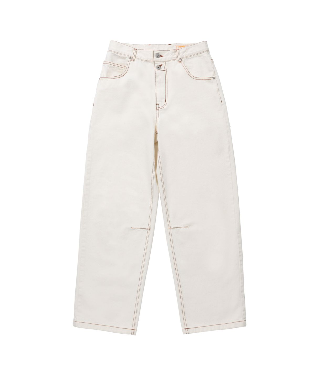 헬로 선라이즈(HELLO SUNRISE) Washed Two Button Denim Pants_Ivory