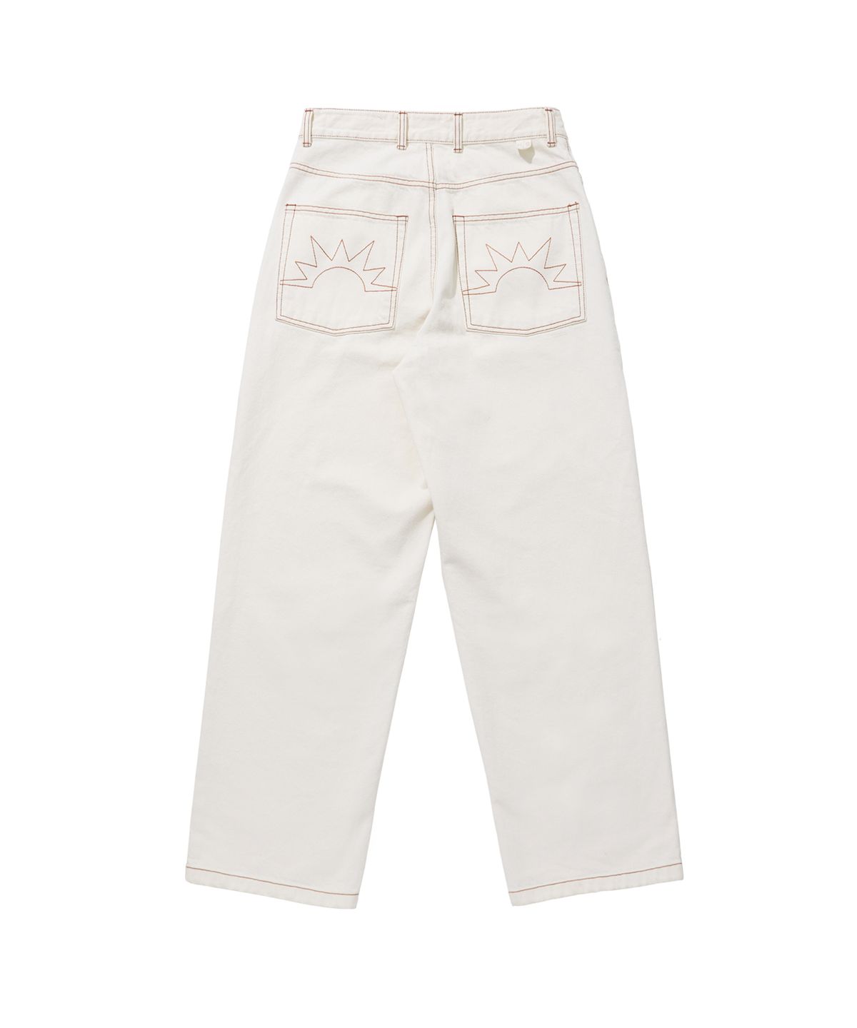 헬로 선라이즈(HELLO SUNRISE) Washed Two Button Denim Pants_Ivory