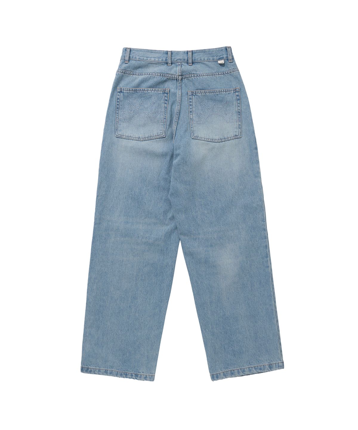 헬로 선라이즈(HELLO SUNRISE) Washed Two Button Denim Pants_Blue