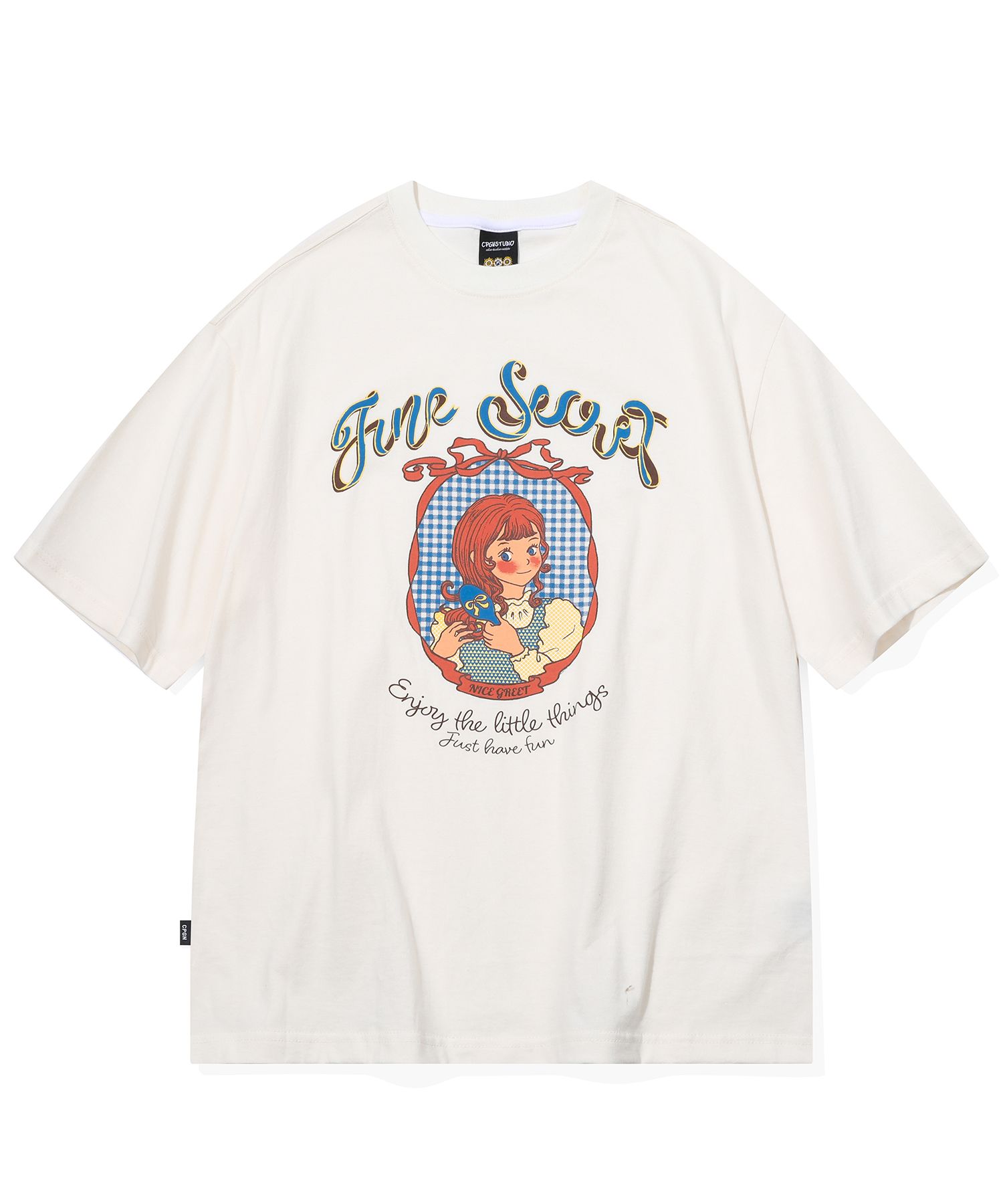 [CPGN STUDIO]★25SS★韓国人気★SECRET GIRL SHORT SLEEVE TEE MUSINSA公式 | CPGN STUDIO Secret Girl Short Sleeve T-shirt Cream