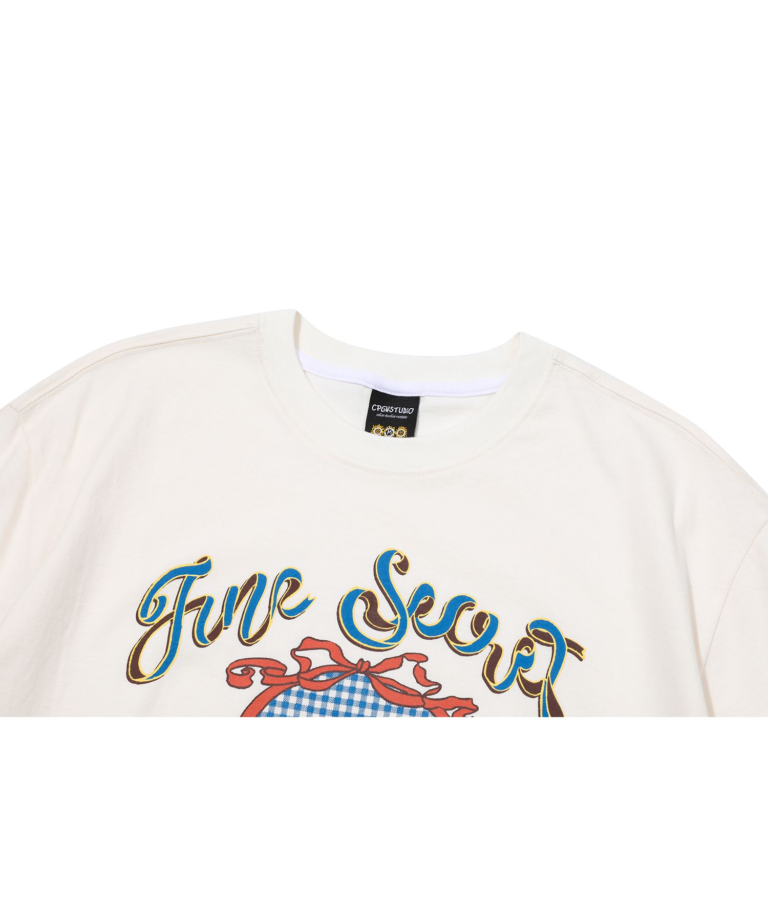 [CPGN STUDIO]★25SS★韓国人気★SECRET GIRL SHORT SLEEVE TEE MUSINSA | CPGN STUDIO Secret Girl Short Sleeve T-shirt Cream