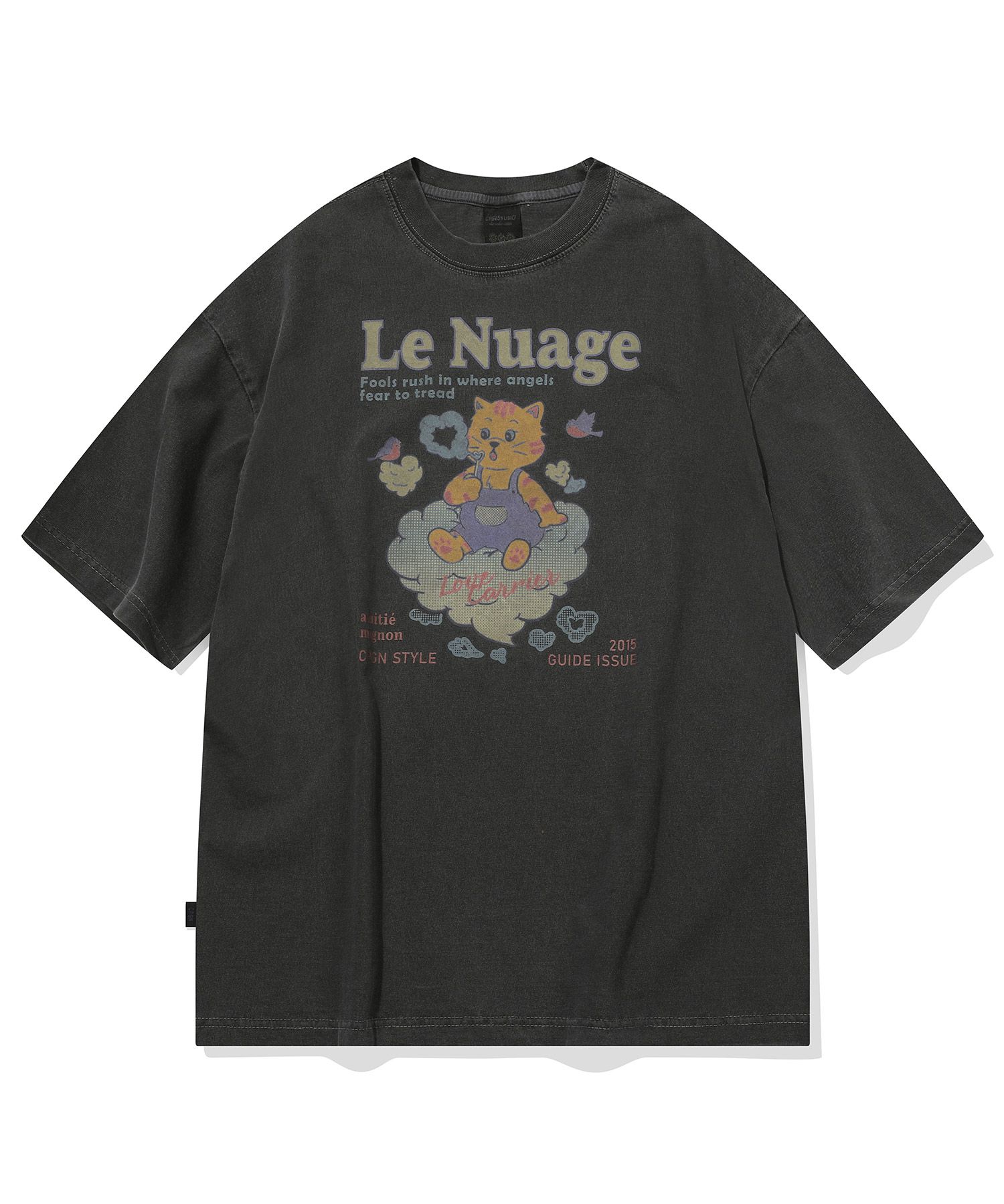 ★CPGN STUDIO★ HEART BEAR PIGMENT CROP SHORT SLEEVE T-SHIRT CPGN STUDIO HEART BEAR PIGMENT CROP T-SHIRT (W)