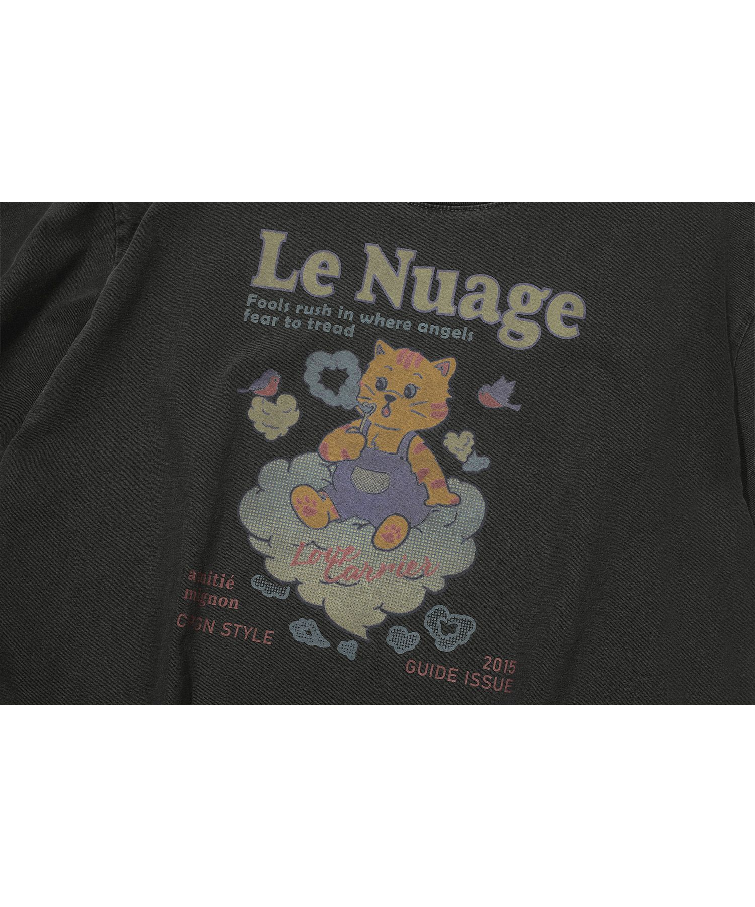 ★CPGN STUDIO★ HEART BEAR PIGMENT CROP SHORT SLEEVE T-SHIRT CPGN STUDIO HEART BEAR PIGMENT CROP T-SHIRT (W)