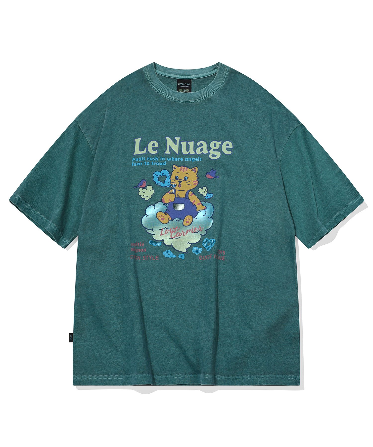 CPGN STUDIOのBubble Heart Pigment Short Sleeve T-shirt 全3色 MUSINSA | CPGN STUDIO Bubble Heart Pigment Short Sleeve T