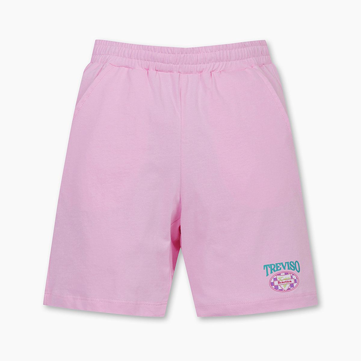 베네통키즈(BENETTONKIDS) 그래픽 4부 팬츠_QATP06531PK
