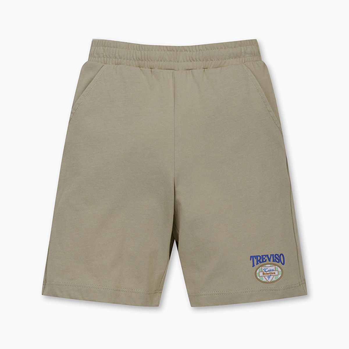 베네통키즈(BENETTONKIDS) 그래픽 4부 팬츠_QATP06531BE
