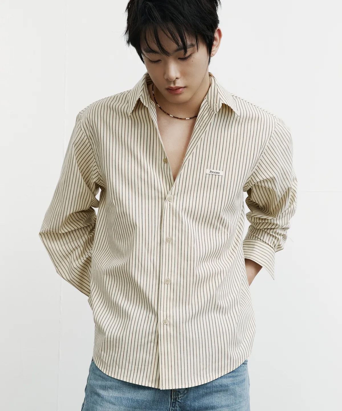 피알씨에스에스(PRCSS) Vintage Check Shirt - Mocha Brown