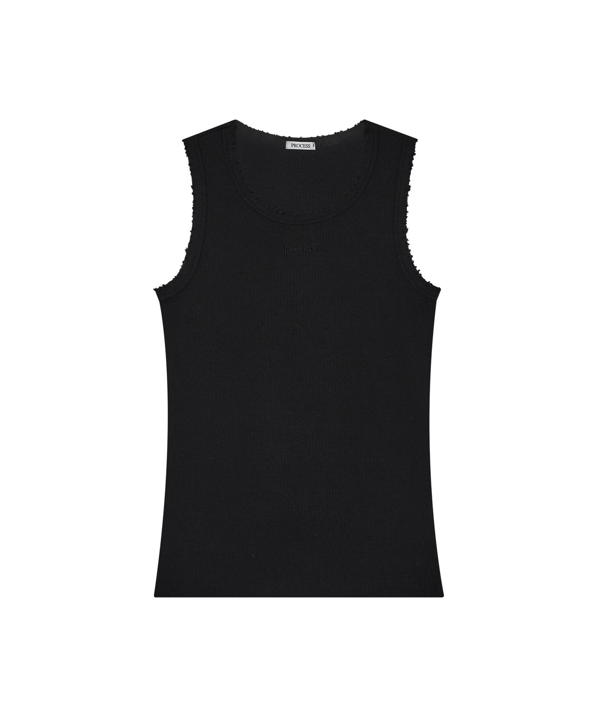 피알씨에스에스(PRCSS) Destroyed Logo Sleeveless - Black