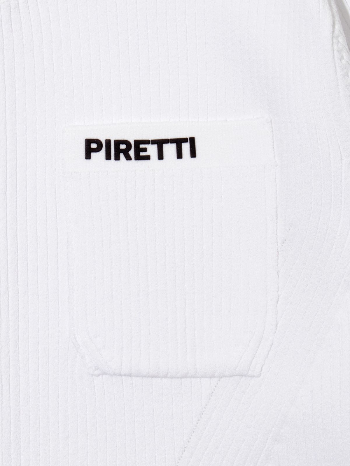 피레티(PIRETTI) 사보나 립조직 풀집업 W_White