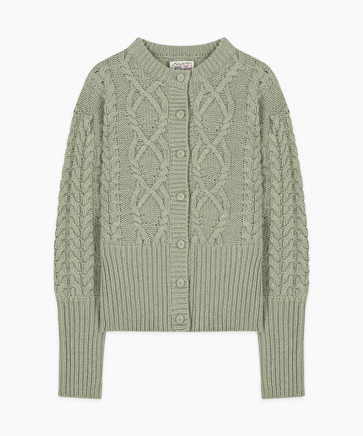 시눈(SINOON) Twisted Puff Cardigan (Mint)