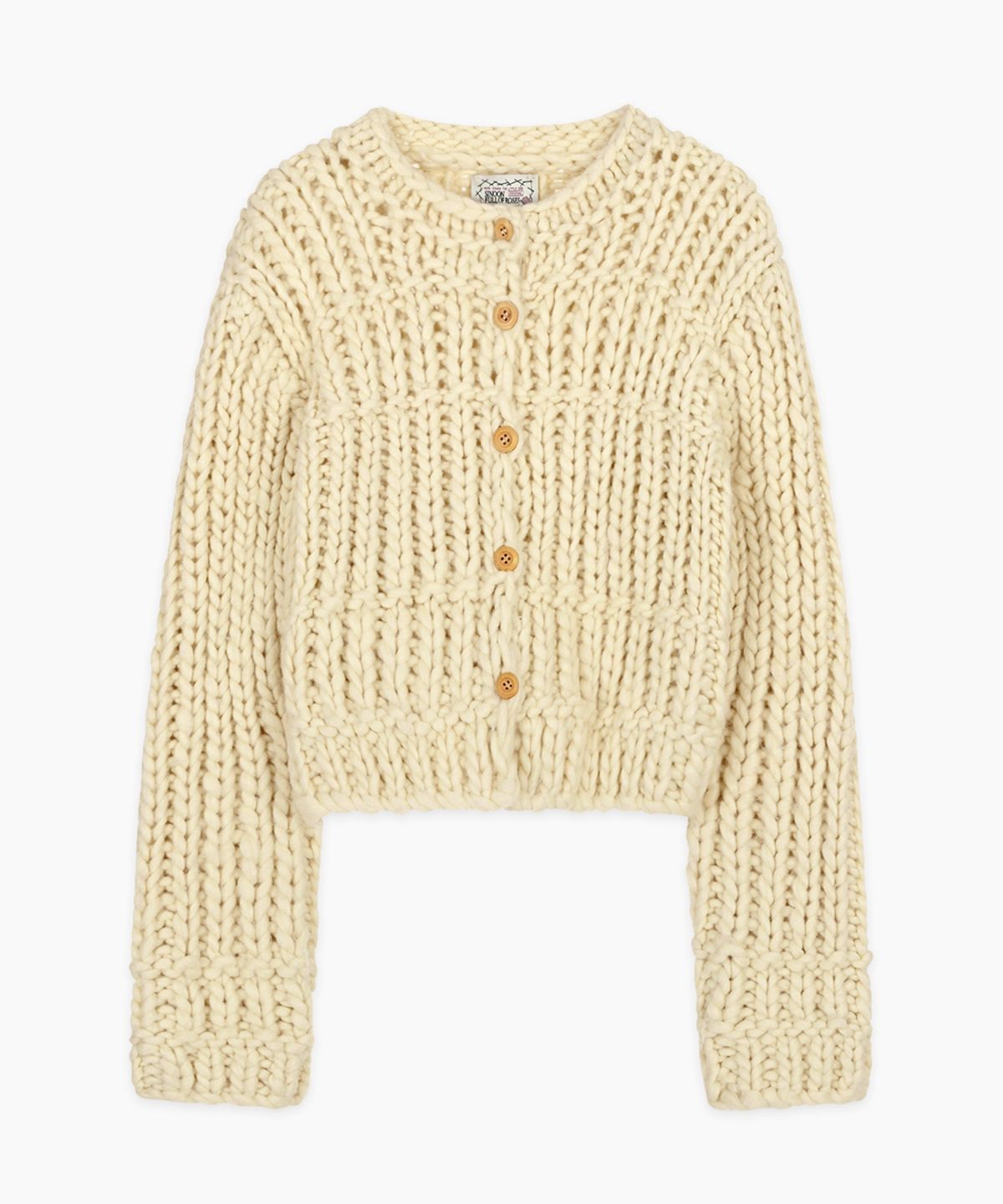 시눈(SINOON) Hand Made Short Cardigan (Ivory)