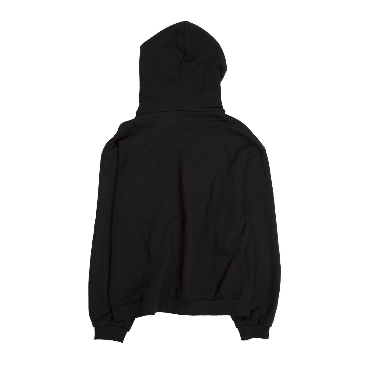 이알티알(ERTR) Logo Appliqué 2way Hoodie Zip Up Black