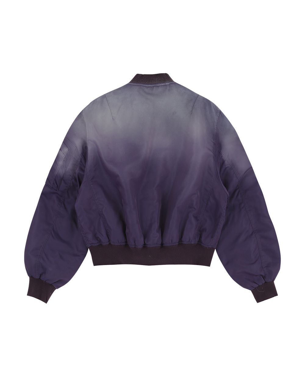 MUSINSA公式 | GRAILZ DIRTY WASHED BOMBER JACKET [PURPLE]