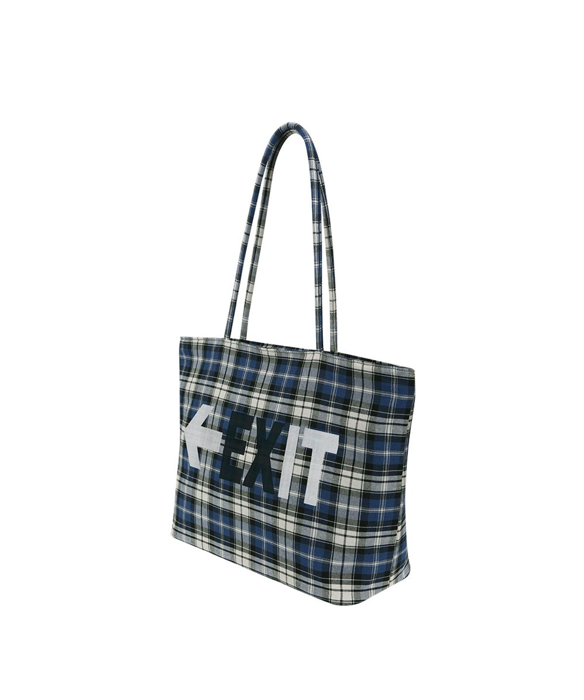 그레일즈(GRAILZ) CHECKERED TOTE BAG [BLUE]