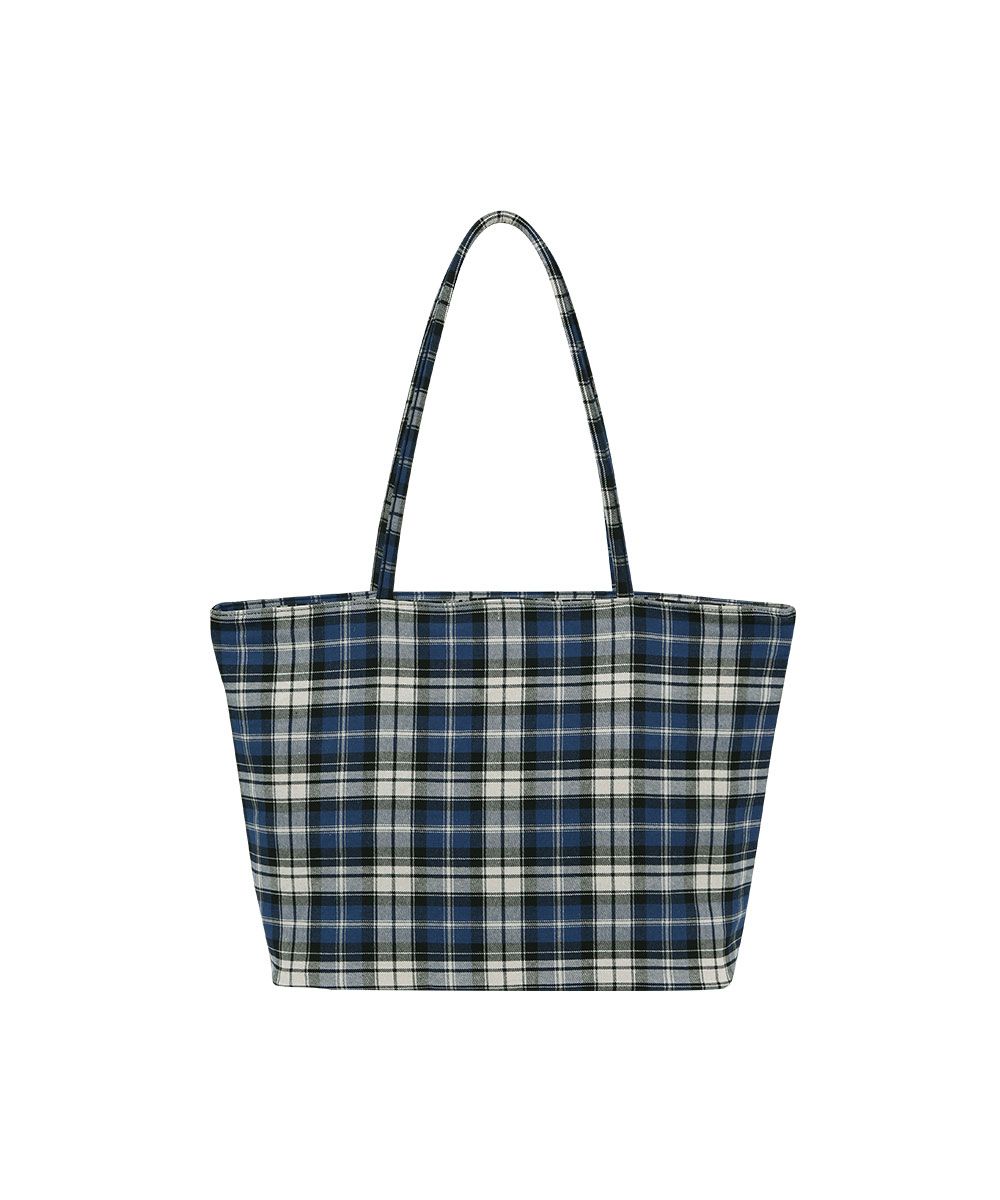 送料・関税込●GRAILZ● 25SS CHECKERED TOTE BAG MUSINSA公式 | GRAILZ CHECKERED TOTE BAG [BLUE]