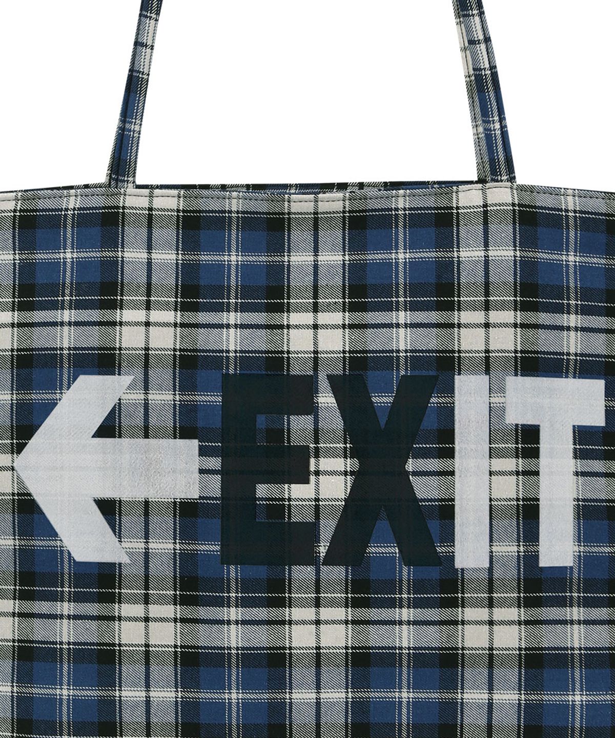 그레일즈(GRAILZ) CHECKERED TOTE BAG [BLUE]