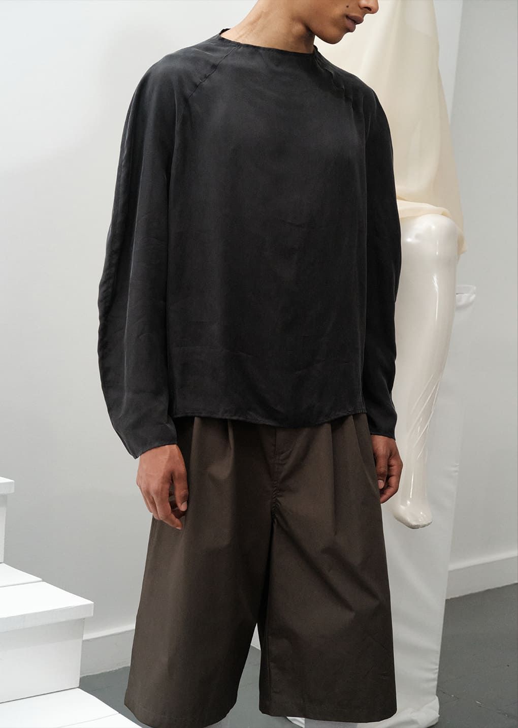パンツ AMOMENTO 24SS two tuck wide shorts AMOMENTO GLOBAL