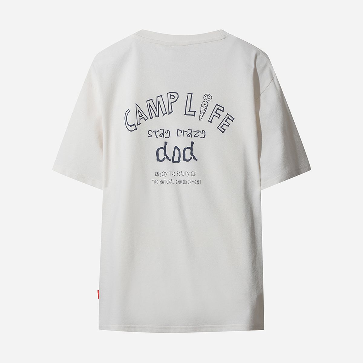 디오디(DOD) 소로나 레터링 그래픽 반팔 티셔츠 남자(OFF WHITE 2)