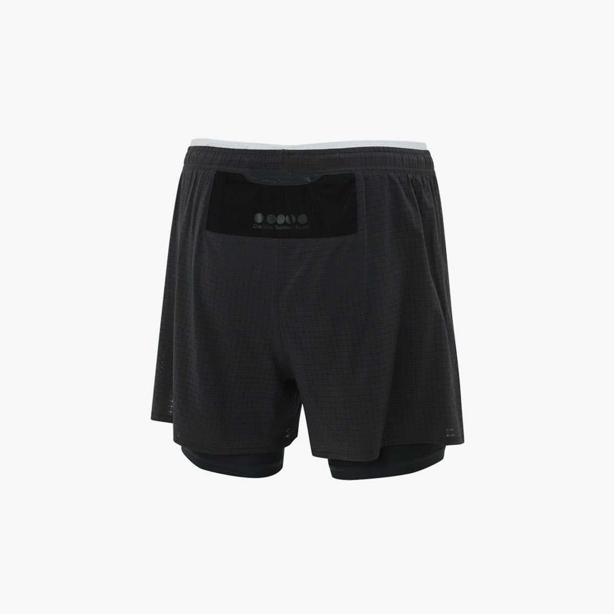 디아도라(diadora) 2 in 1 퍼포먼스 4인치 러닝 쇼츠 DARK GREY
