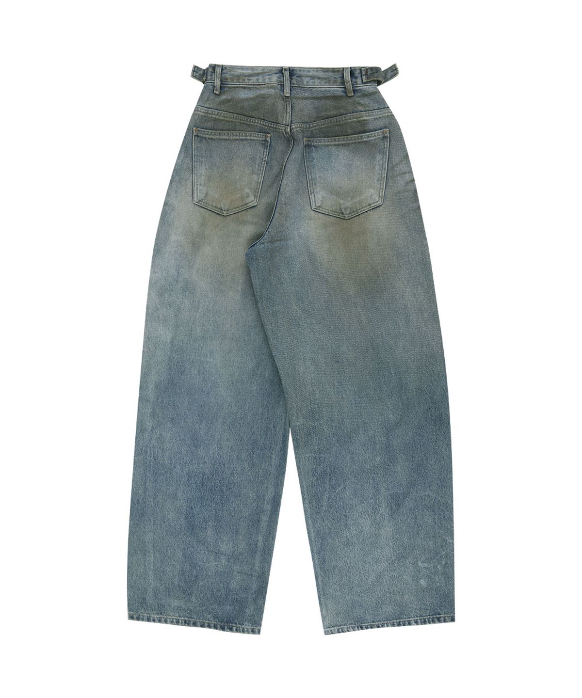 그레일즈(GRAILZ) COATED BALLON DENIM PANTS [BLUE]