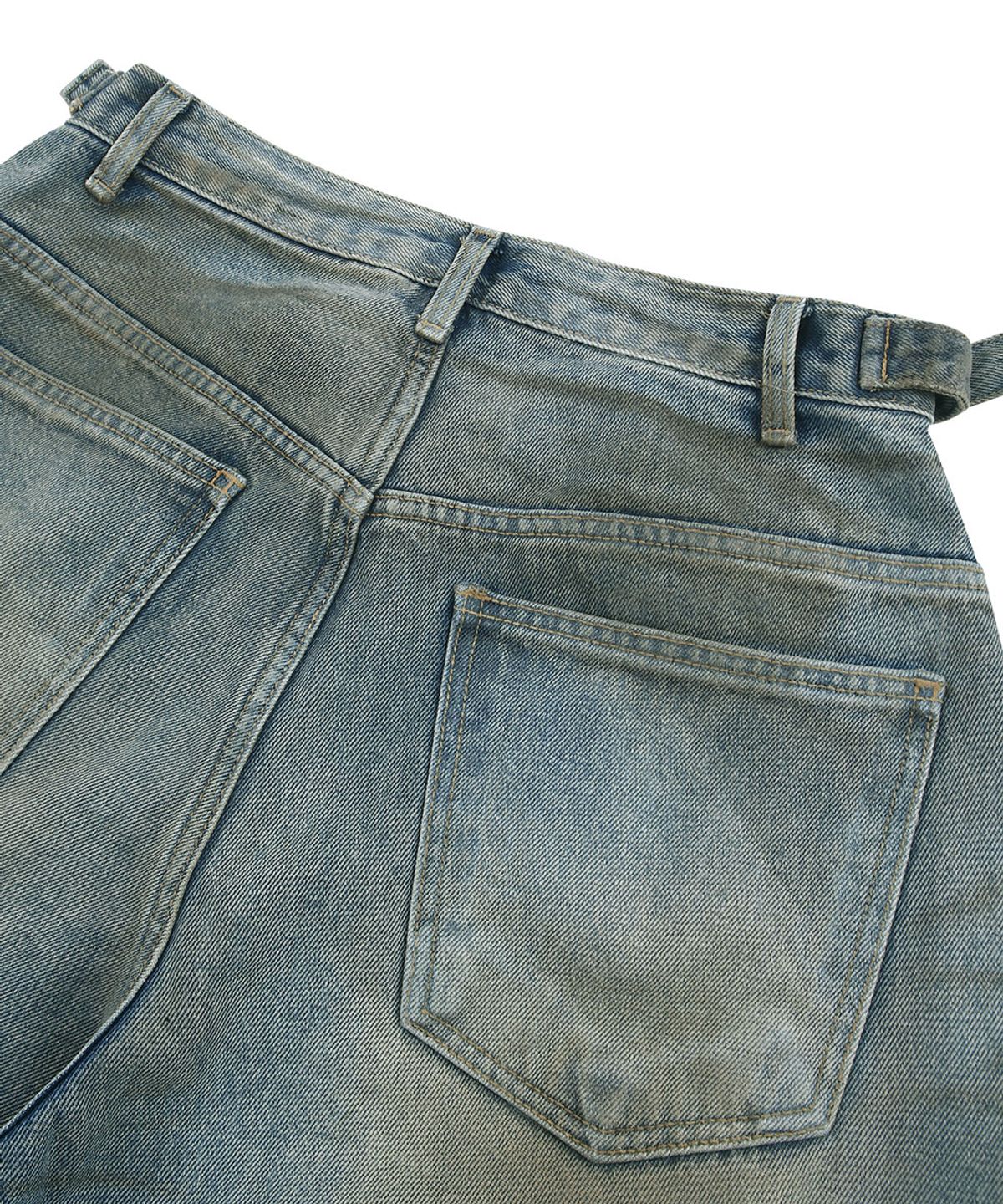 그레일즈(GRAILZ) COATED BALLON DENIM PANTS [BLUE]