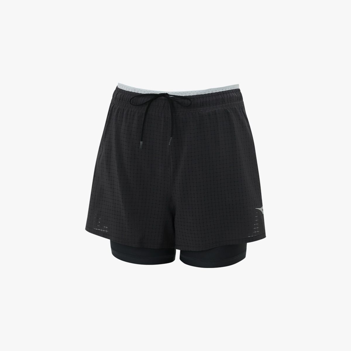 디아도라(diadora) 2 in 1 퍼포먼스 러닝 4인치 쇼츠 우먼 DARK GREY