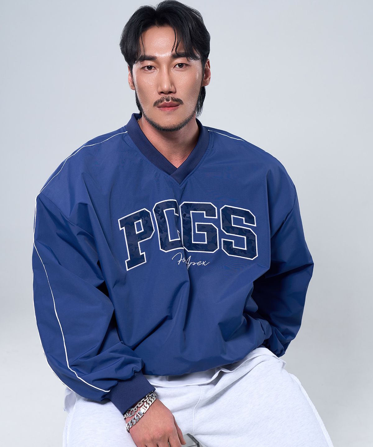 피지컬가먼츠(PHYSICAL GARMENTS) P2519 PCGS 브이넥 웜업 져지  [2 COLOR]