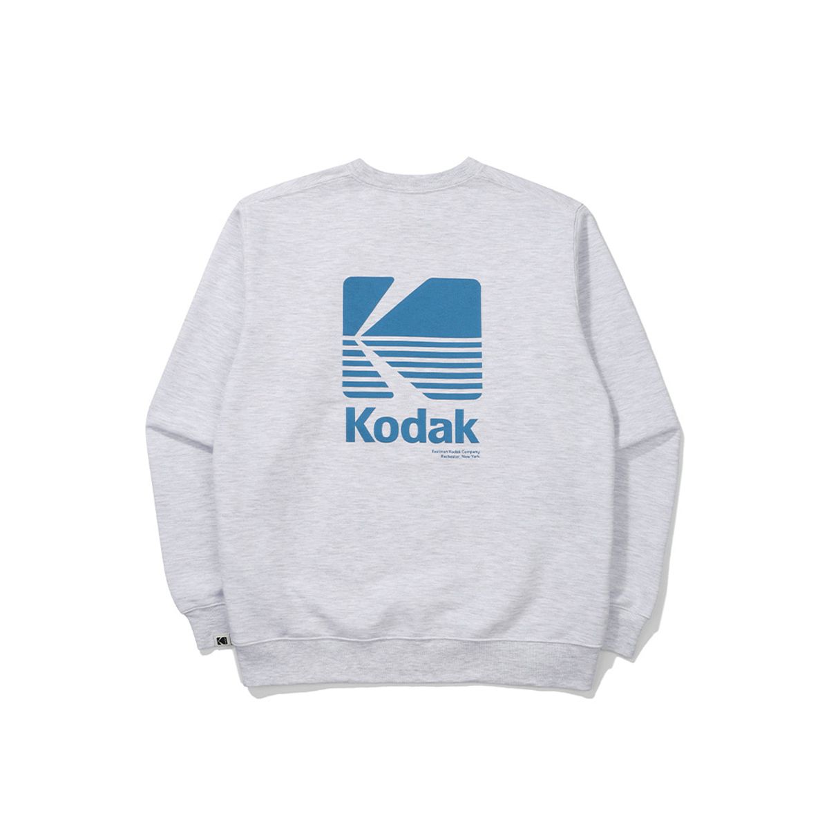코닥(KODAK) 모노그램 레귤러핏 맨투맨 WHITE MELANGE