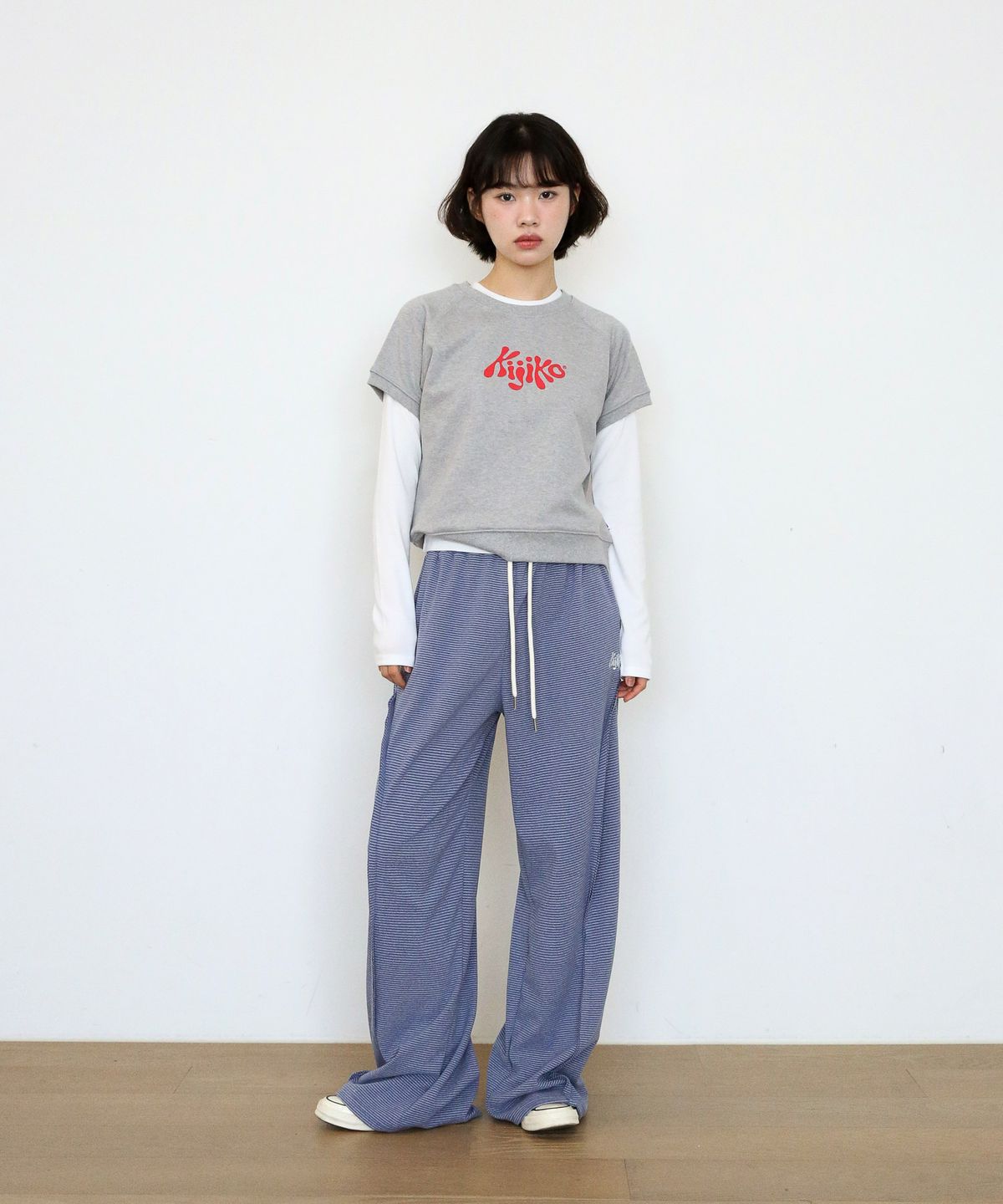 키지코(KIJIKO) Layered Sweatshirt Set Gray - 사이즈 & 후기 | 무신사